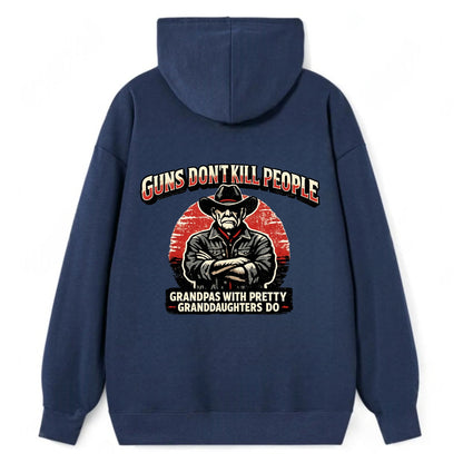 Grandpas Pretty Granddaughters - Cowboy - Classic Pullover Hoodie