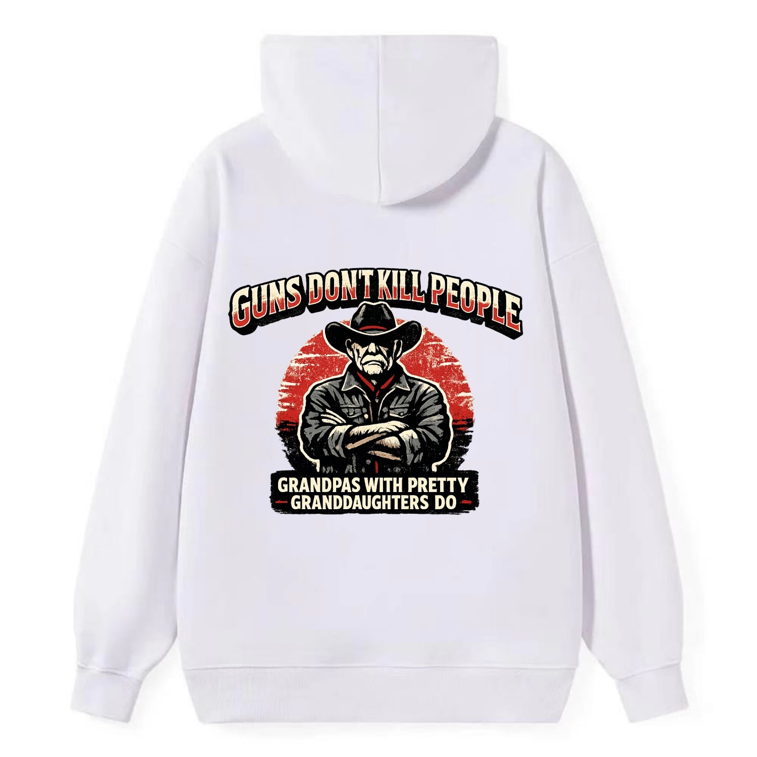 Grandpas Pretty Granddaughters - Cowboy - Classic Pullover Hoodie