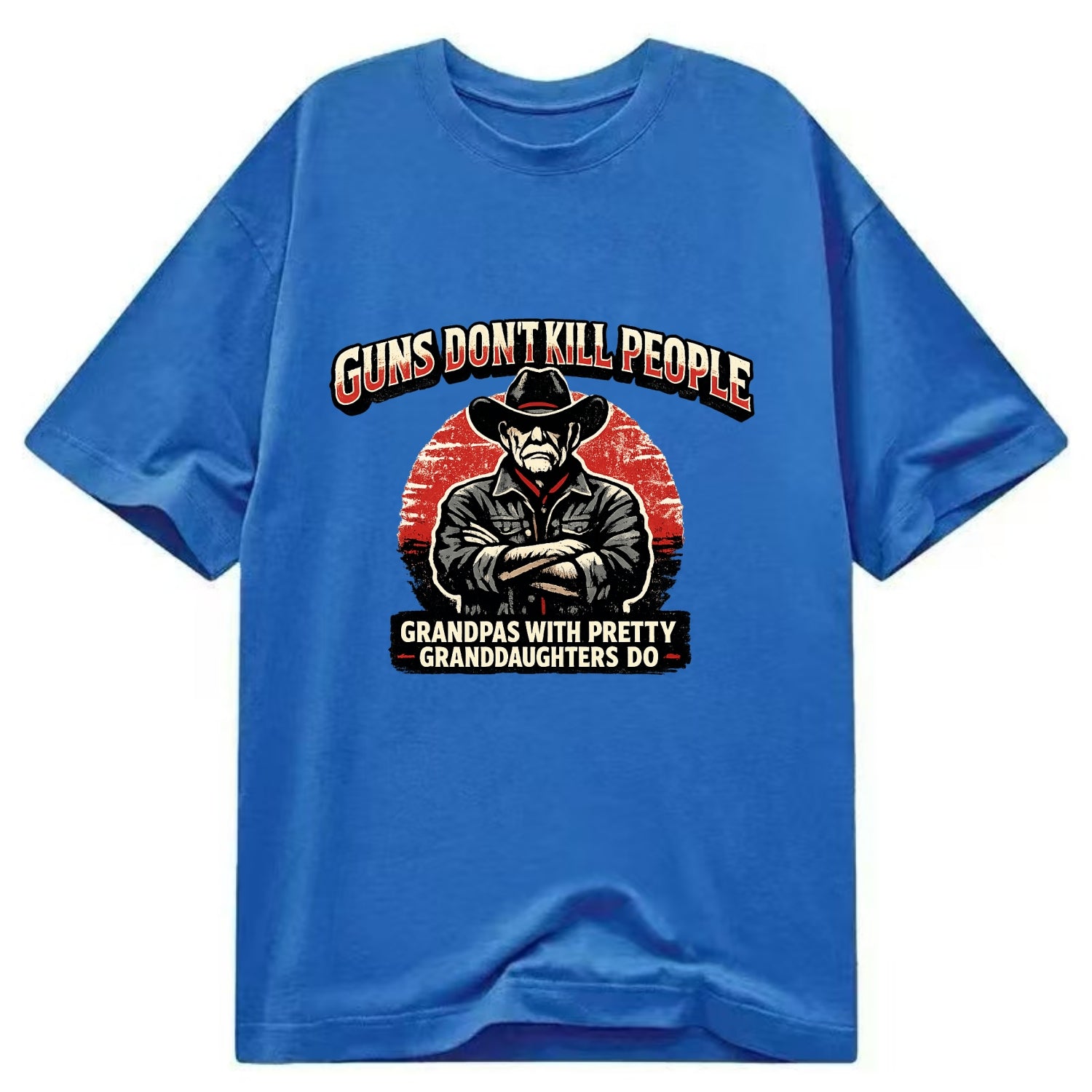 Grandpas Pretty Granddaughters - Cowboy - Classic T-shirt