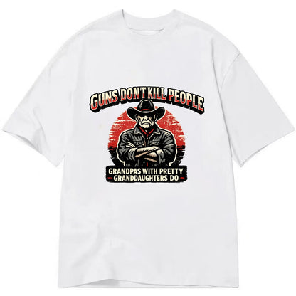 Grandpas Pretty Granddaughters - Cowboy - Classic T-shirt