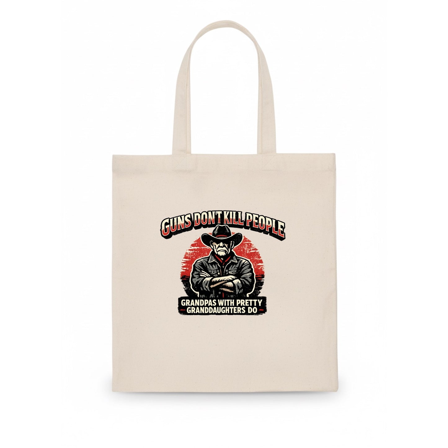 Grandpas Pretty Granddaughters - Cowboy - Tote Bag