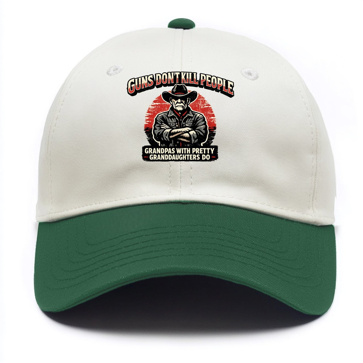 Grandpas Pretty Granddaughters - Cowboy - Two Tone Cap