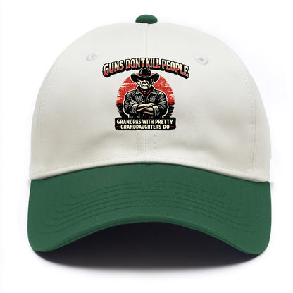 Grandpas Pretty Granddaughters - Cowboy - Two Tone Cap