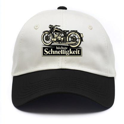 German Speed Motorcycle - Two Tone Cap