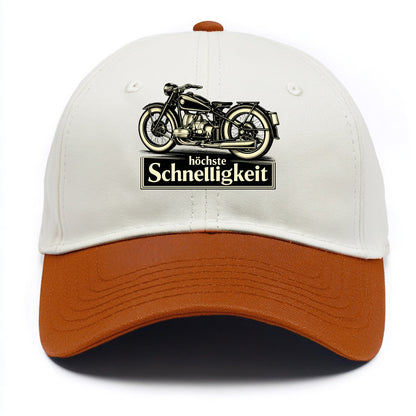German Speed Motorcycle - Two Tone Cap