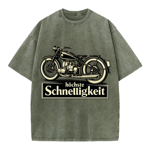 German Speed Motorcycle - Vintage T-shirt