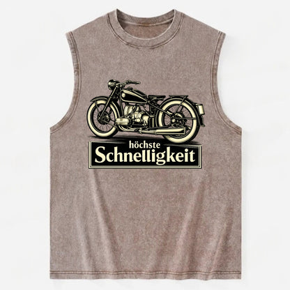 German Speed Motorcycle - Vintage Washed Tank