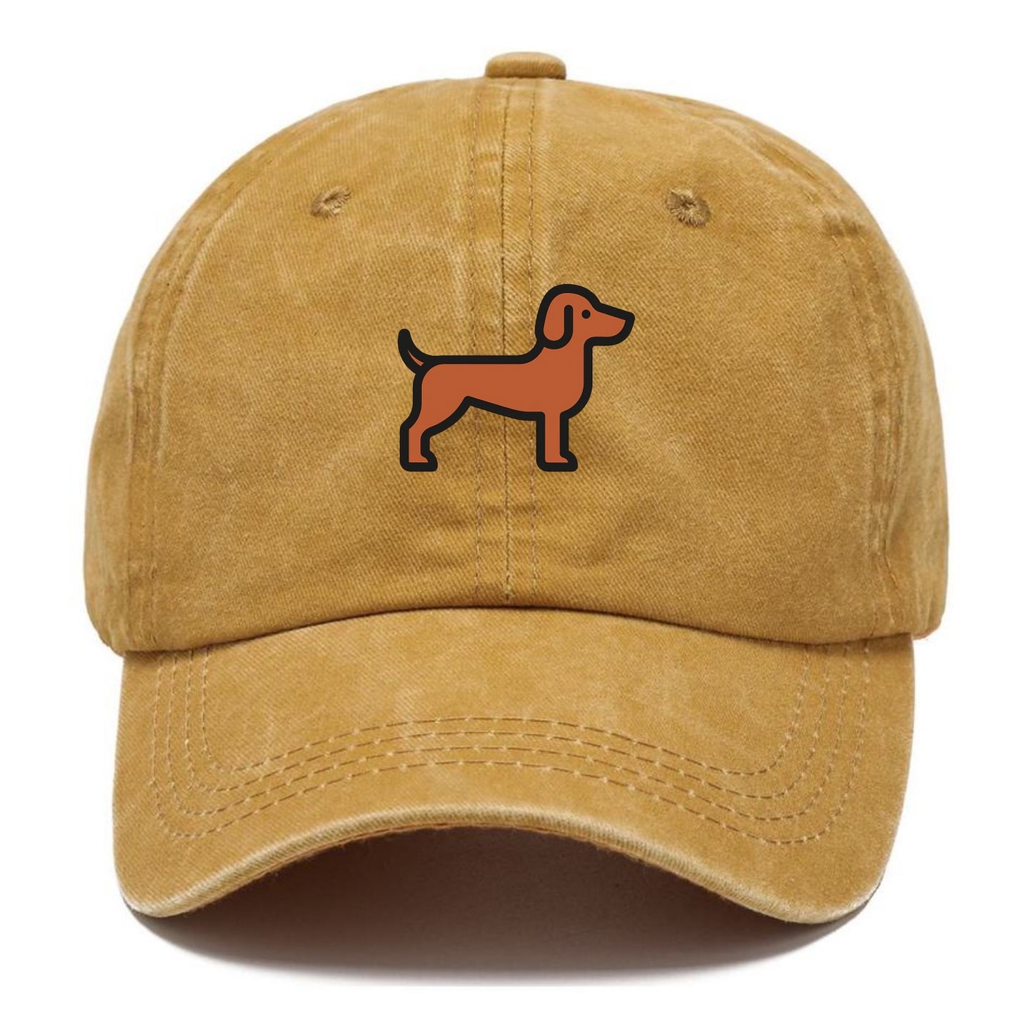Vizsla - Rust colored flat side profile - Classic Cap - Golden Harvest(Yellow)