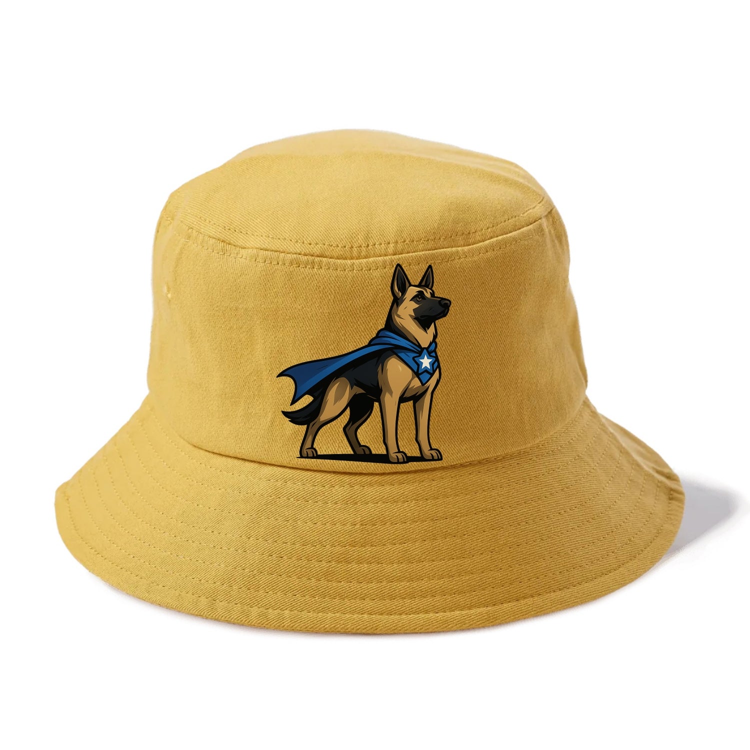 German Shepherd Patriotic Hero  - Bucket Hat - Golden Harvest(Yellow)