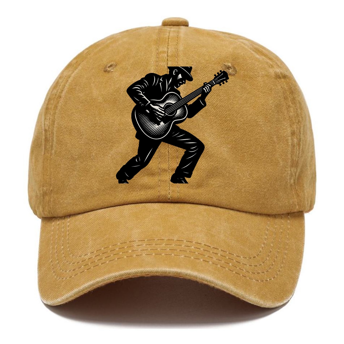 Guitarist playing acoustic guitar - Classic Cap - Golden Harvest(Yellow)