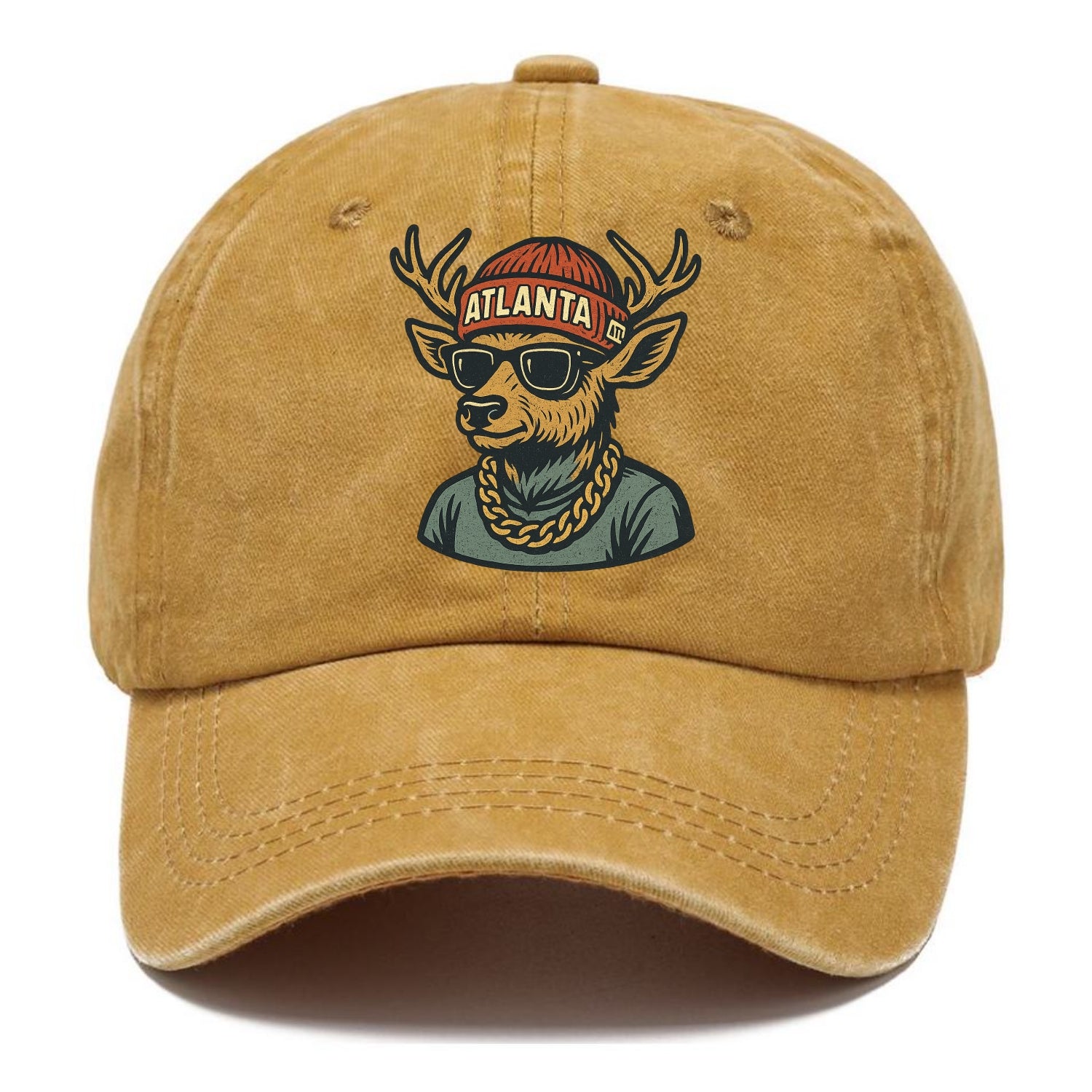 "deer" "atlanta" "atl" "red" "us South" - Classic Cap - Golden Harvest(Yellow)