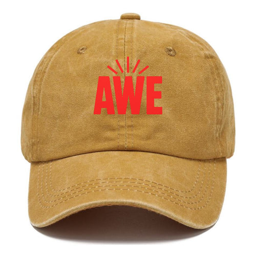 Bold typography design - AWE - overwhelming wonder - Classic Cap