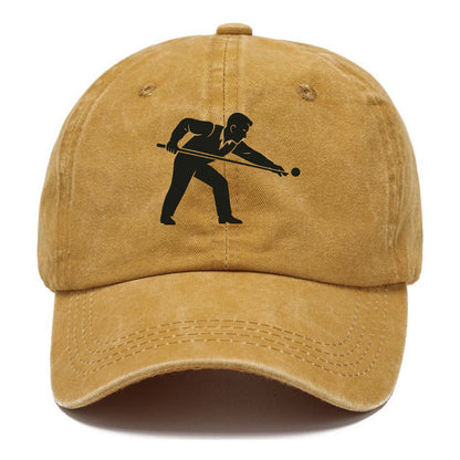 Pool player lining up shot - Classic Cap - Golden Harvest(Yellow)