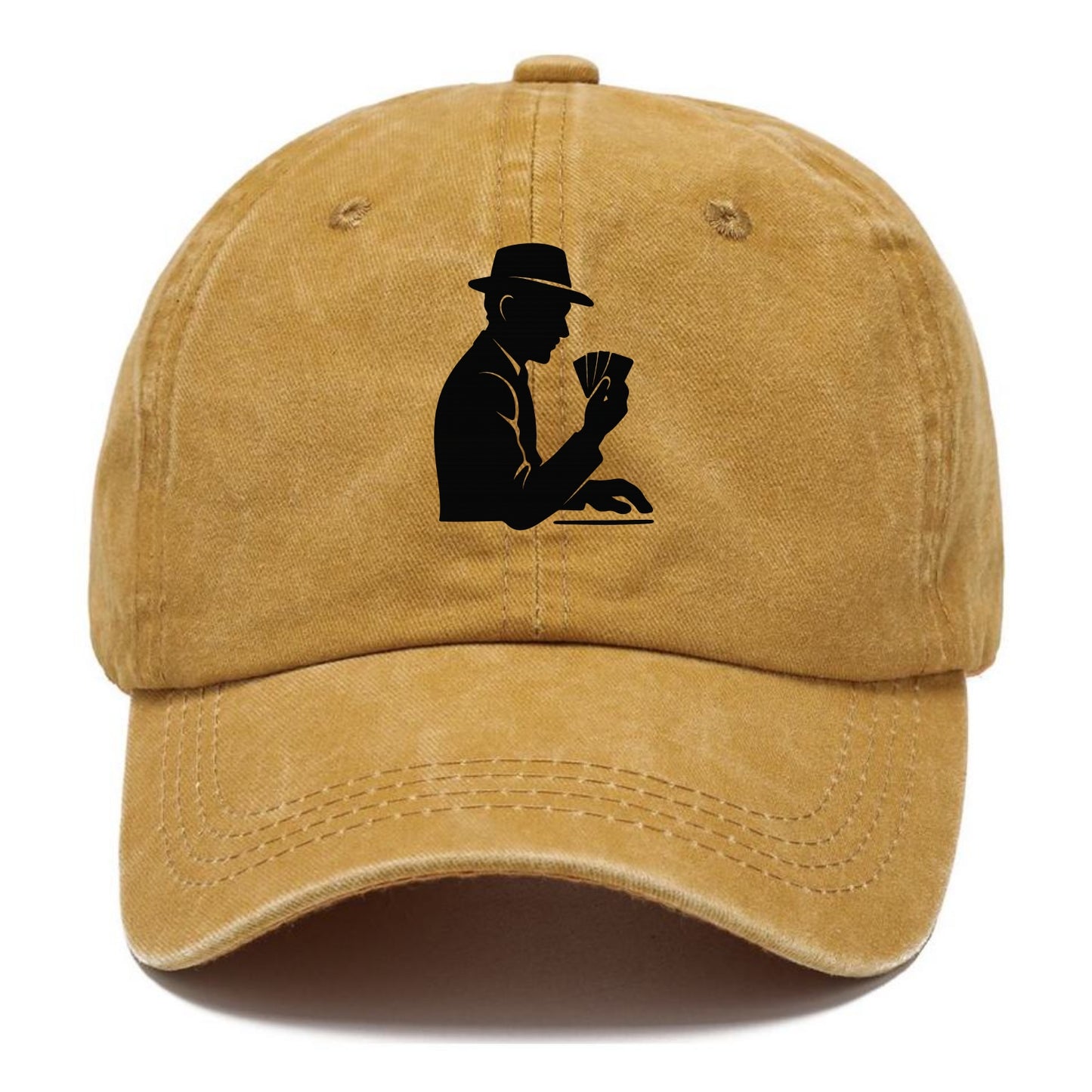 Poker player with cards close - Classic Cap - Golden Harvest(Yellow)