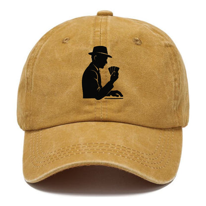 Poker player with cards close - Classic Cap - Golden Harvest(Yellow)