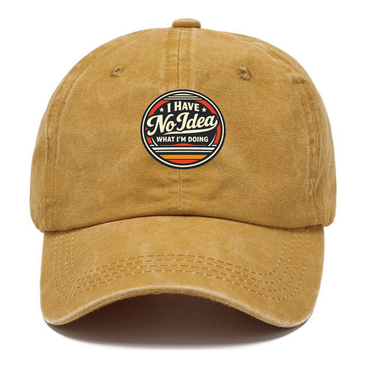 Confidently Clueless Emblem - Classic Cap - Golden Harvest(Yellow)