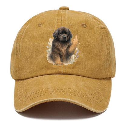 Newfoundland fluffy bear-like with webbed paws, massive gentle paw up - Classic Cap - Golden Harvest(Yellow)