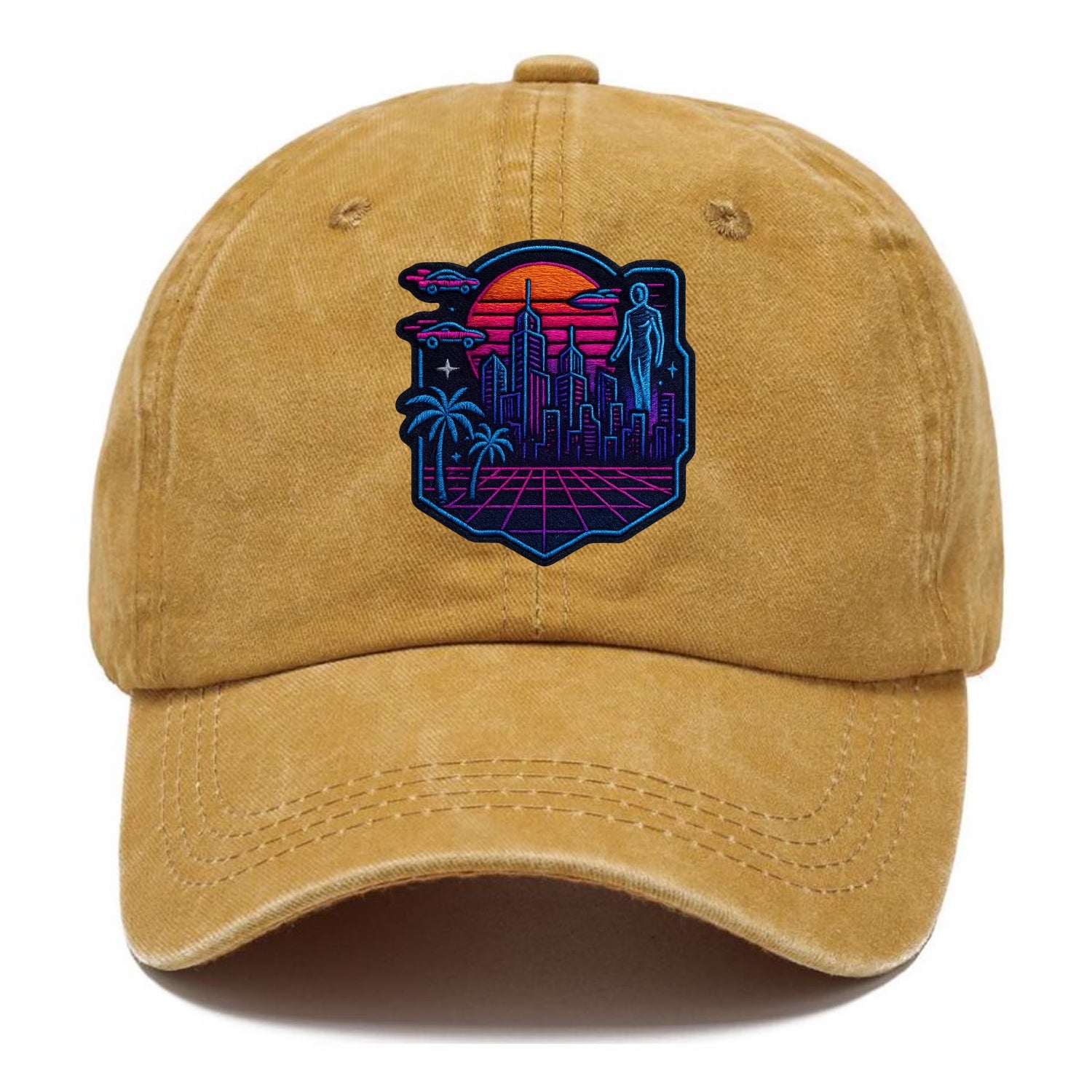 Cyberpunk City - Classic Cap - Golden Harvest(Yellow)