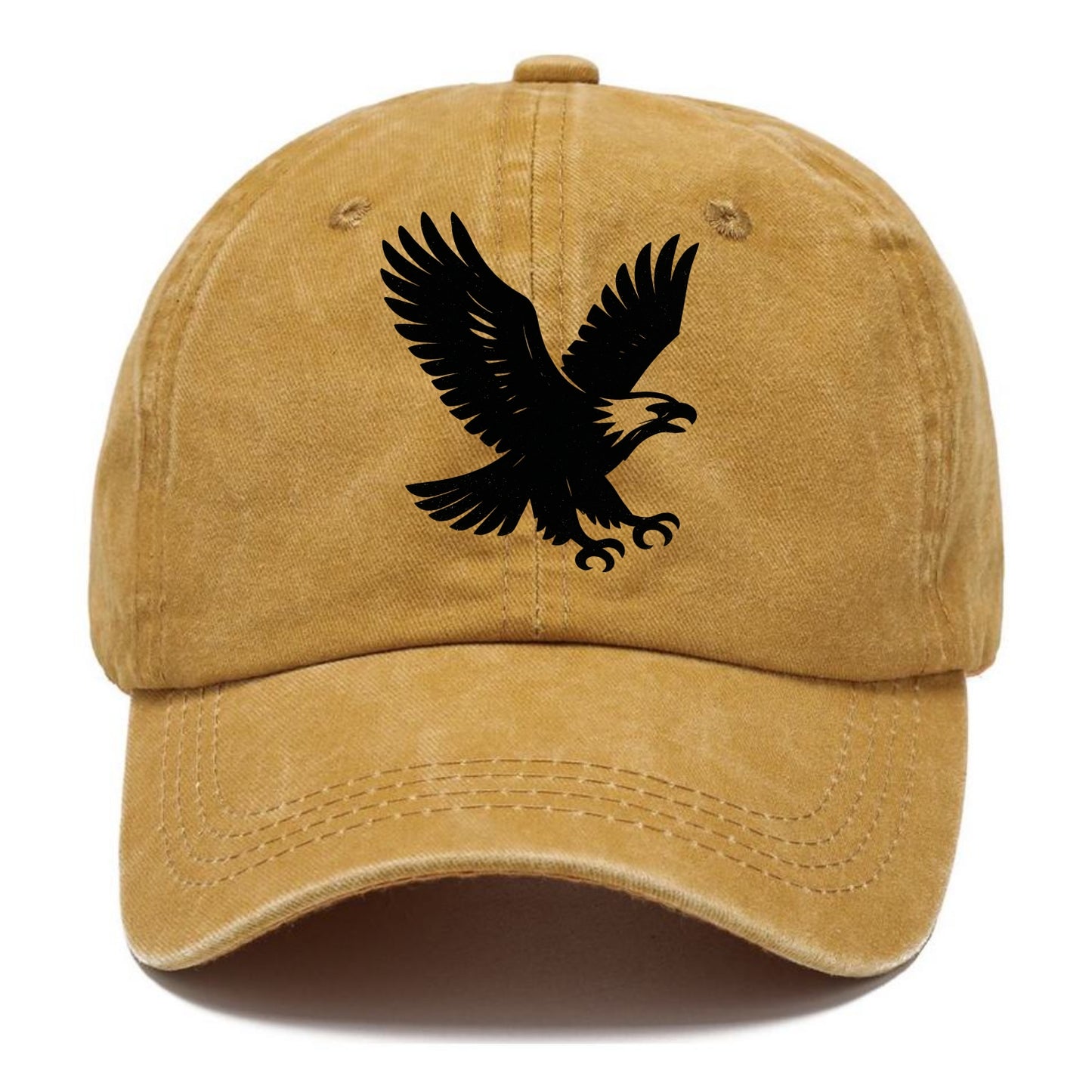 Eagle in flight - liberty and independence ink brushstrokes - Classic Cap - Golden Harvest(Yellow)