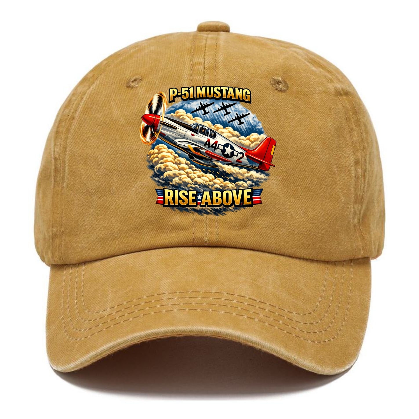 P 51 Mustang Rise Above - Classic Cap - Golden Harvest(Yellow)