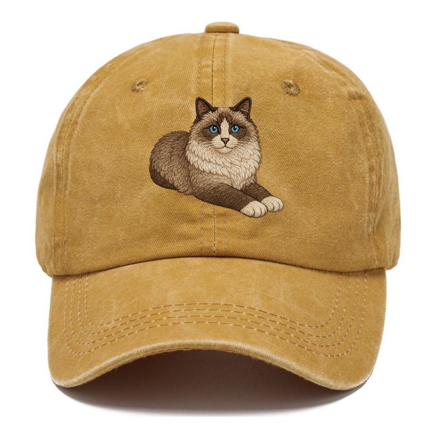 Ragdoll  relaxed lying down with head up Classic Cap - Golden Harvest(Yellow)