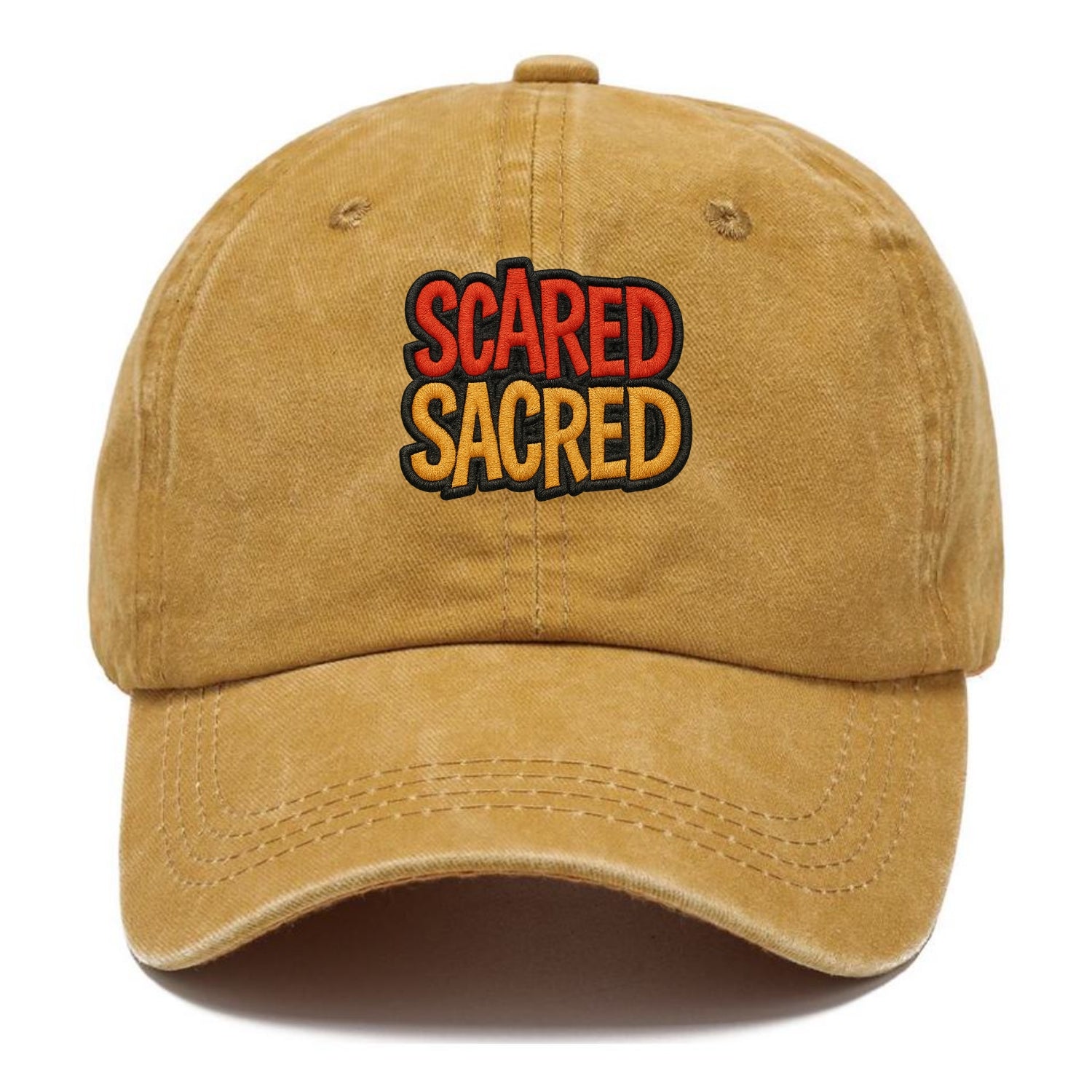 SCARED;SACRED JOURNEY Spiritual Purple Hat - Classic Cap - Golden Harvest(Yellow)