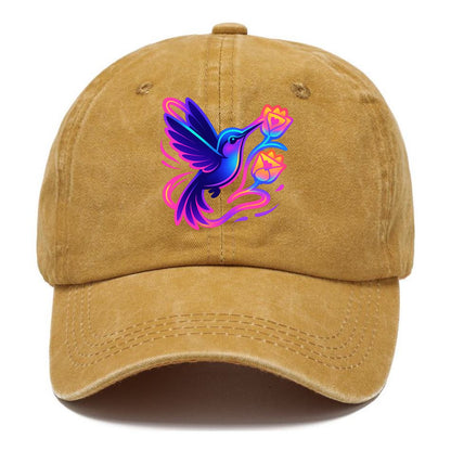 Hummingbird delivering miniature love letters tucked inside flower envelopes - Classic Cap - Golden Harvest(Yellow)