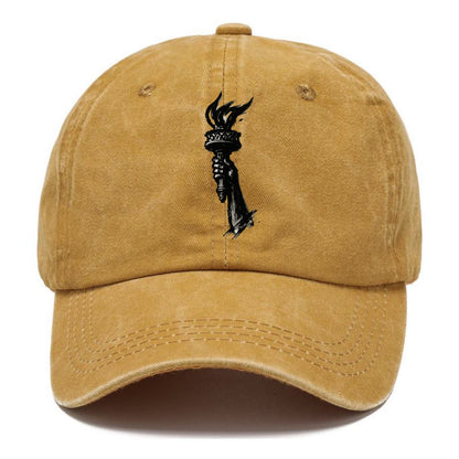 Statue of Liberty torch - freedom and democracy ink painting - Classic Cap - Golden Harvest(Yellow)