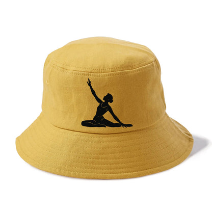 Contemporary dancer in floor work - Bucket Hat - Golden Harvest(Yellow)