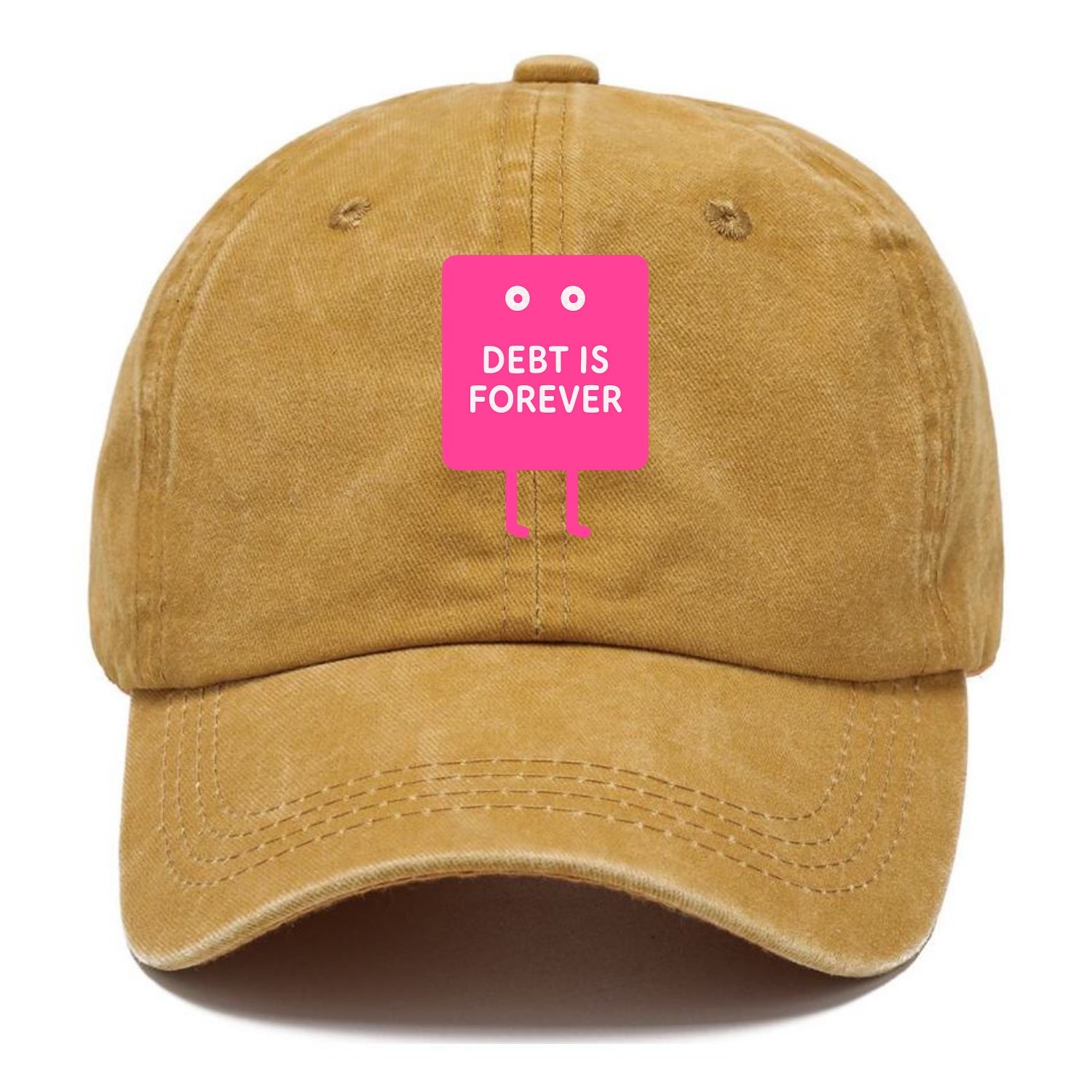 DEBT IS FOREVER | Immortal credit card - Classic Cap - Golden Harvest(Yellow)
