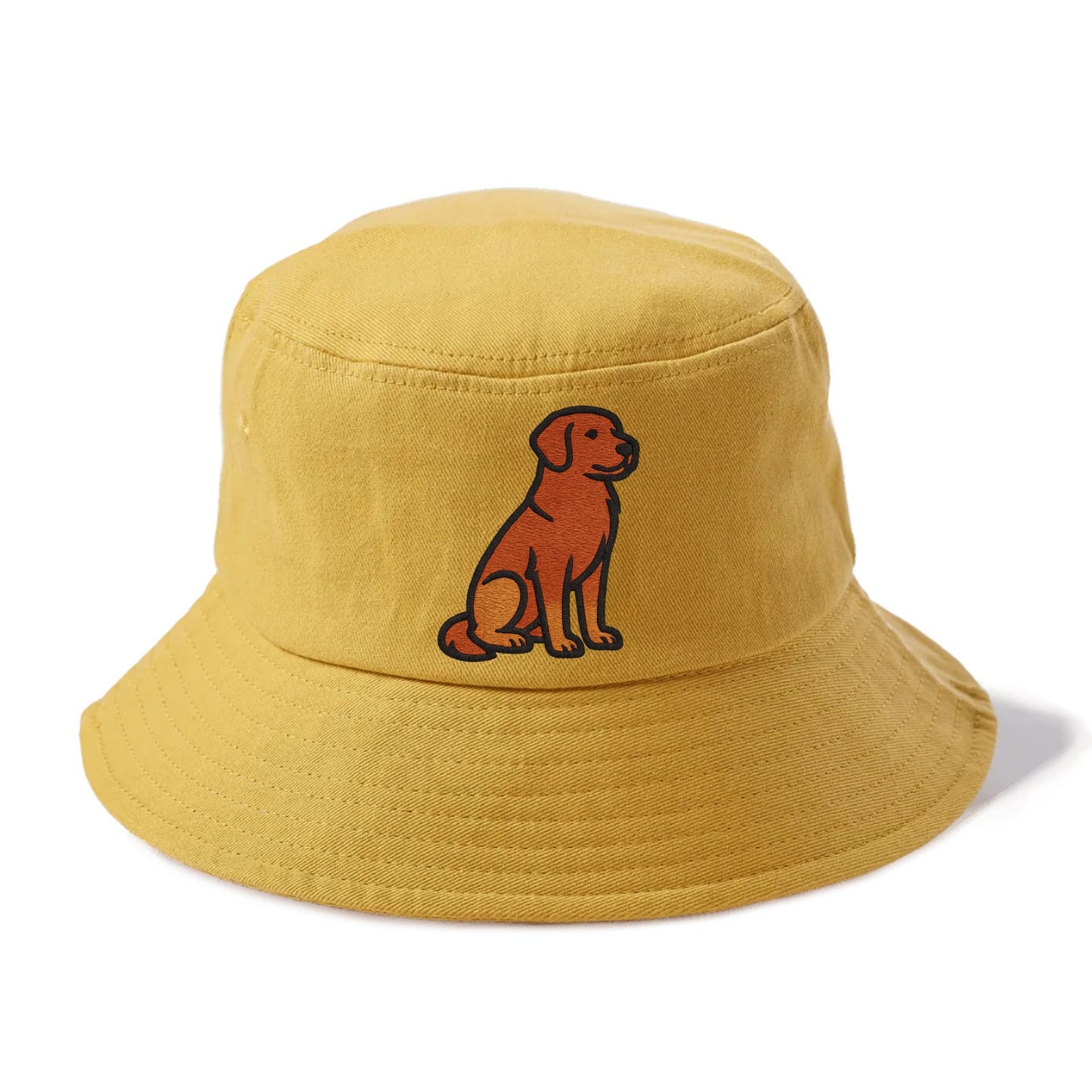 Nova Scotia Duck Tolling Retriever - Red embroidered pose - Bucket Hat - Golden Harvest(Yellow)