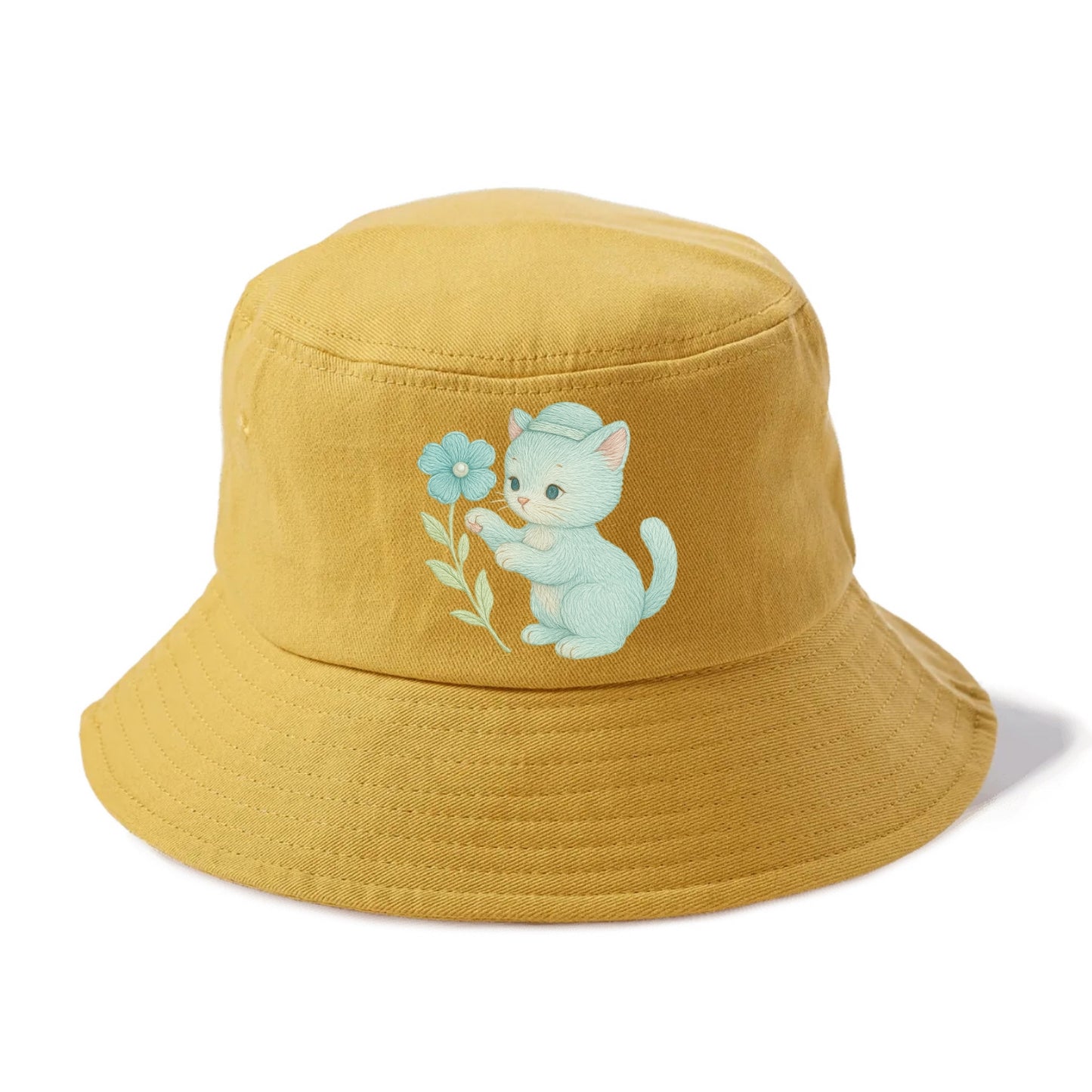 Aqua Kitten - Bucket Hat - Golden Harvest(Yellow)