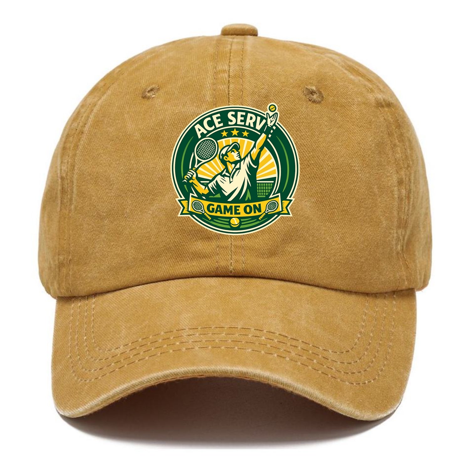 Serving Ace Emblem - Classic Cap - Golden Harvest(Yellow)