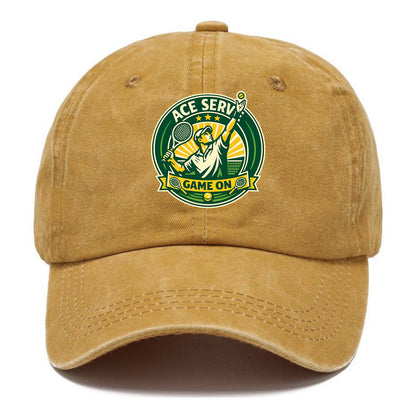Serving Ace Emblem - Classic Cap - Golden Harvest(Yellow)