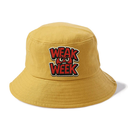 WEAK;WEEK WARRIOR Monday Blue Cap - Bucket Hat - Golden Harvest(Yellow)
