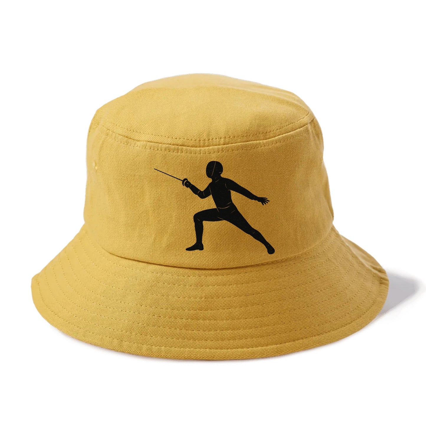 Fencer in lunge position - Bucket Hat - Golden Harvest(Yellow)