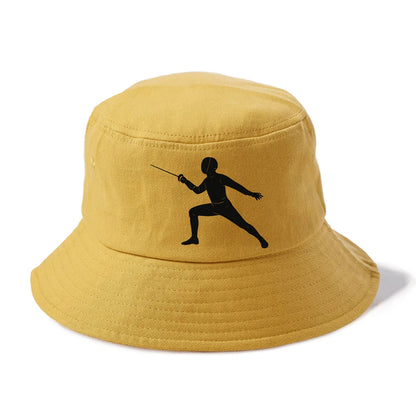 Fencer in lunge position - Bucket Hat - Golden Harvest(Yellow)