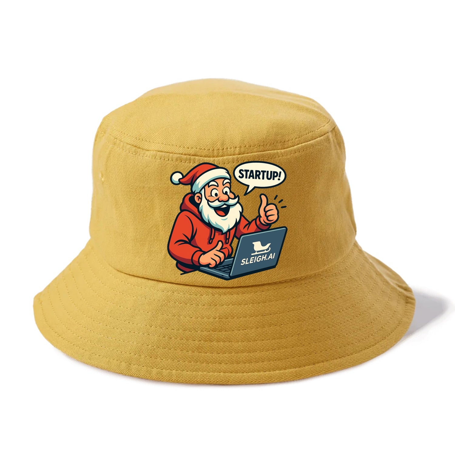 Santa Tech Startup CEO - Bucket Hat - Golden Harvest(Yellow)