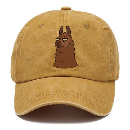 The Llama Judging Silently - Classic Cap - Golden Harvest(Yellow)