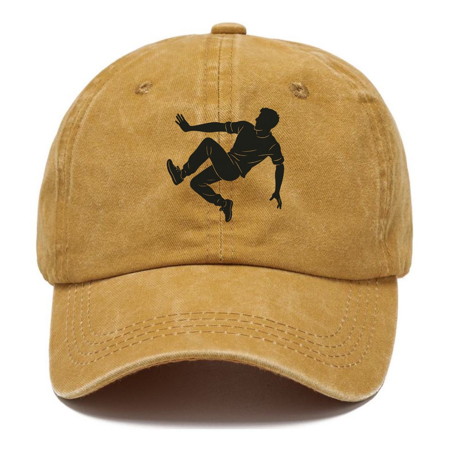 Parkour athlete wall run - Classic Cap - Golden Harvest(Yellow)