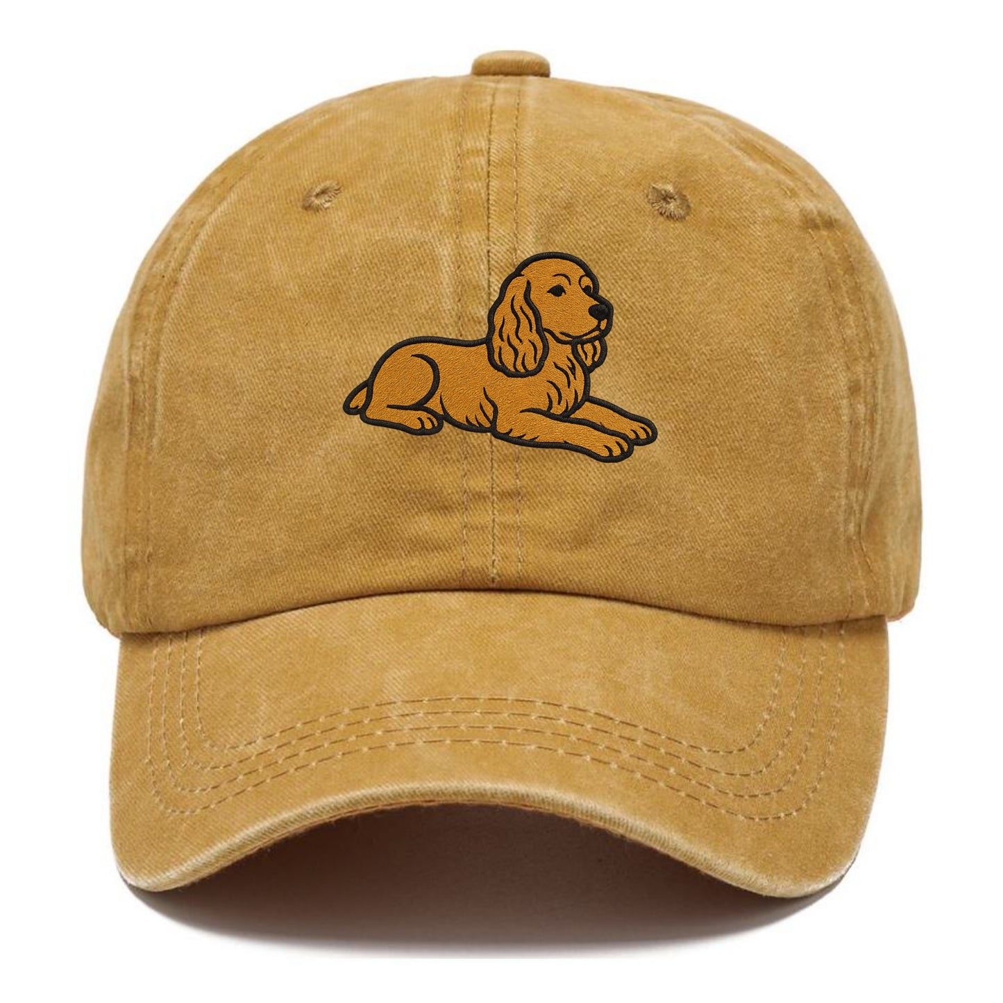 Cocker Spaniel - Golden colored relaxed Classic Cap - Golden Harvest(Yellow)