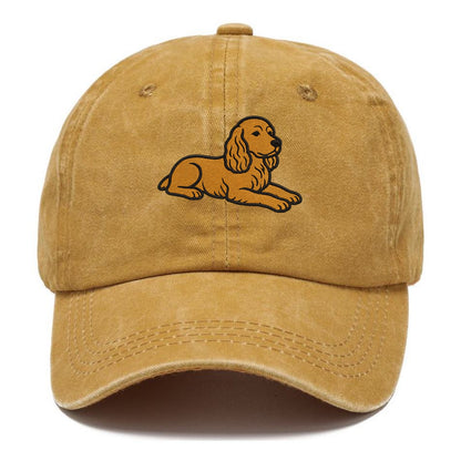 Cocker Spaniel - Golden colored relaxed Classic Cap - Golden Harvest(Yellow)