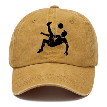 Soccer player doing a bicycle kick - Classic Cap - Golden Harvest(Yellow)