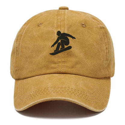 Snowboarder catching air off a jump - Classic Cap - Golden Harvest(Yellow)