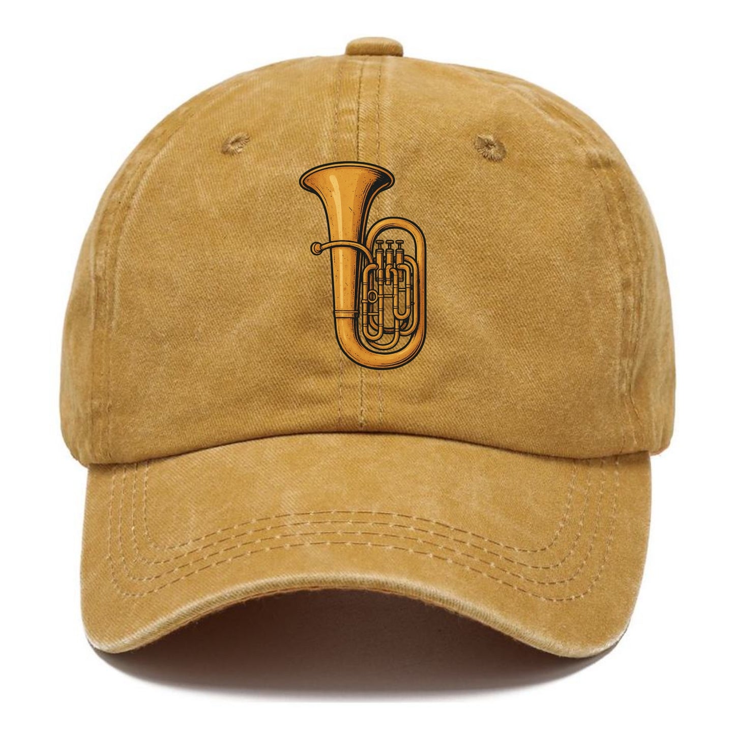 Tuba with large brass bell - Classic Cap - Golden Harvest(Yellow)