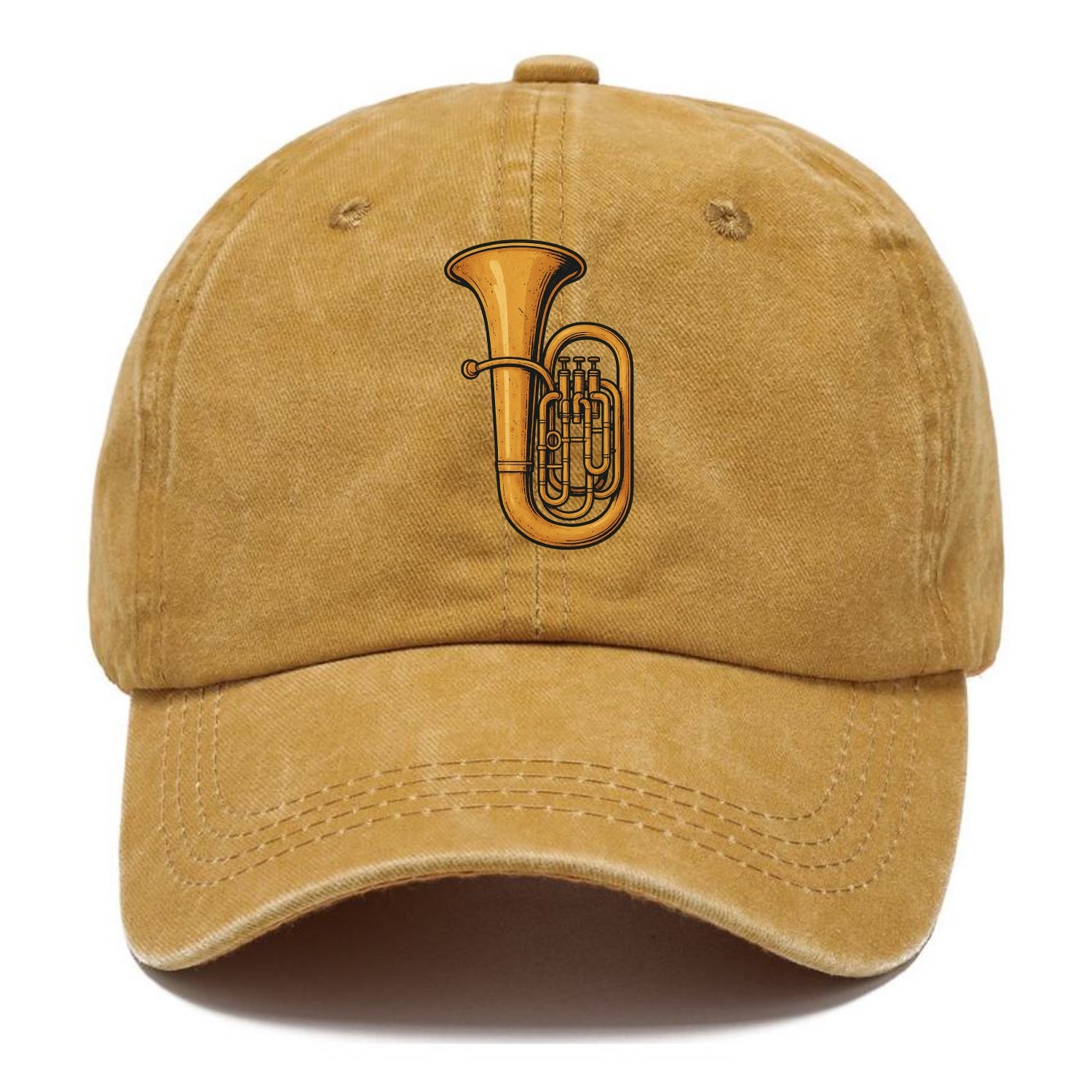 Tuba with large brass bell - Classic Cap - Golden Harvest(Yellow)