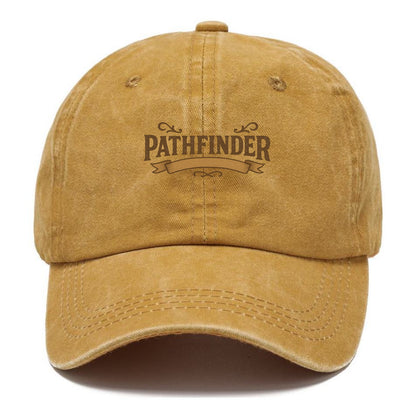 Bold typography design - "PATHFINDER" - finding the way, leading others - Classic Cap - Golden Harvest(Yellow)