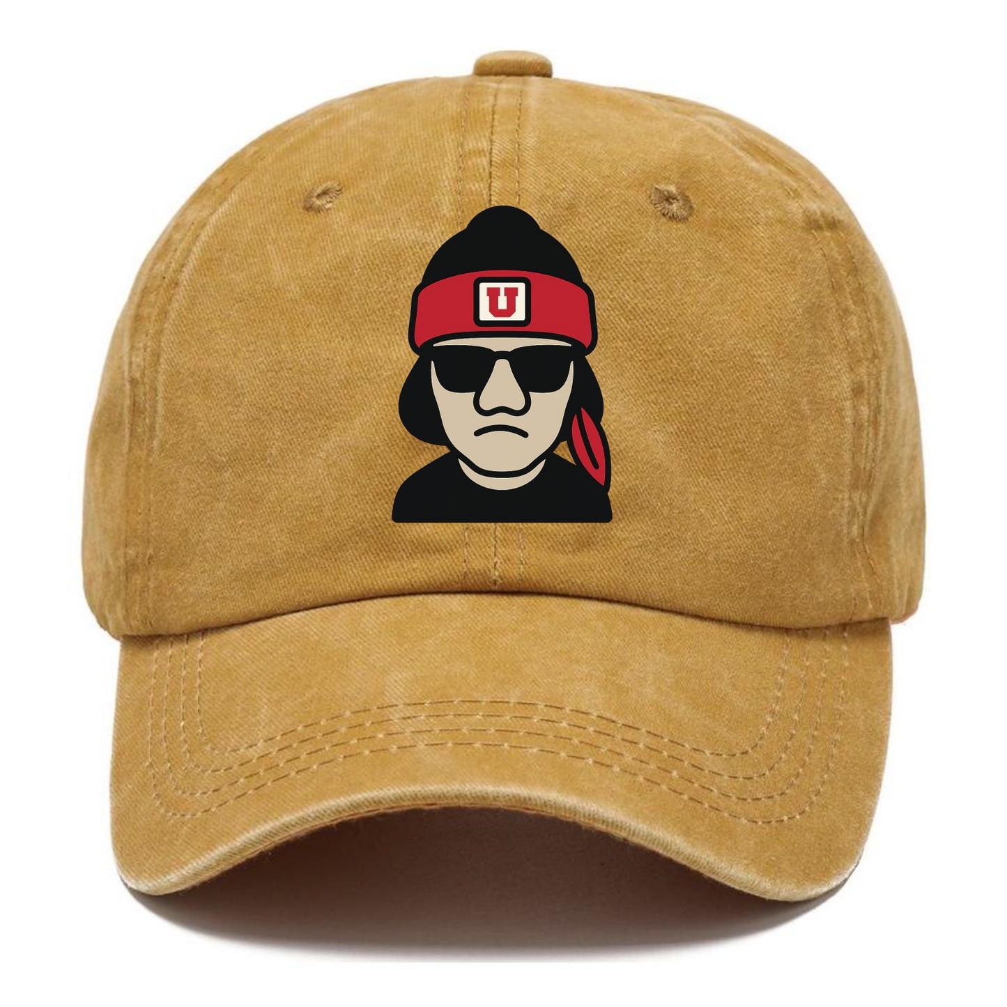 Salt Lake Ute wearing Utah beanie with U patch - Classic Cap - Golden Harvest(Yellow)