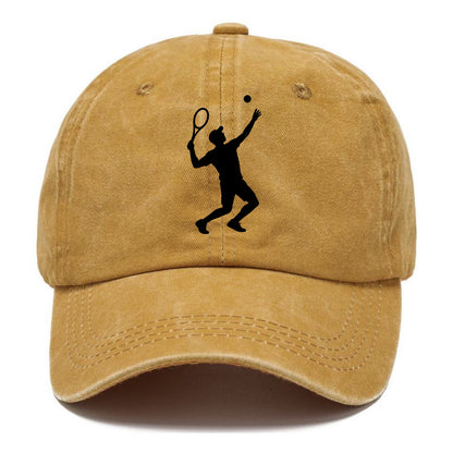 Tennis player serving powerful shot - Classic Cap - Golden Harvest(Yellow)