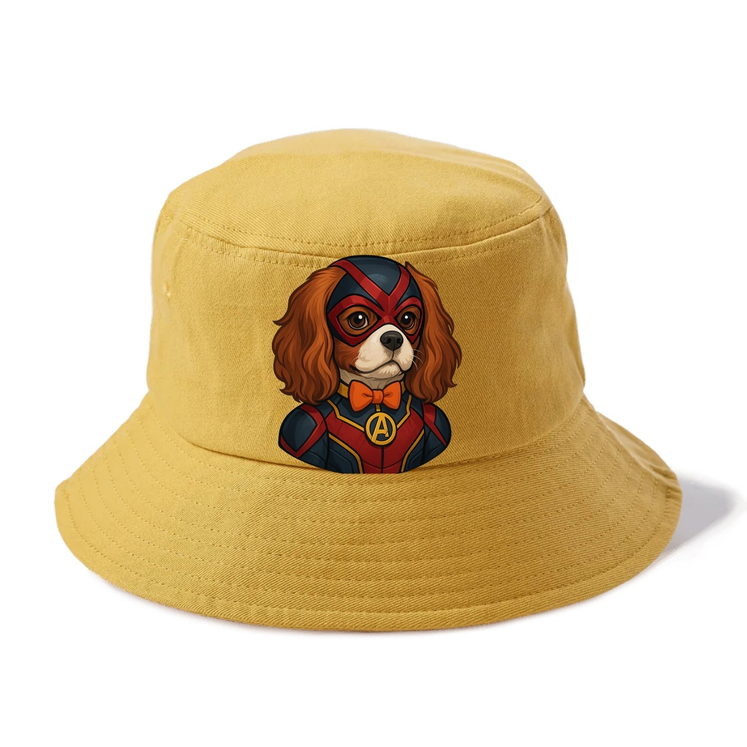 Cavalier King Charles Friendly Hero  - Bucket Hat - Golden Harvest(Yellow)